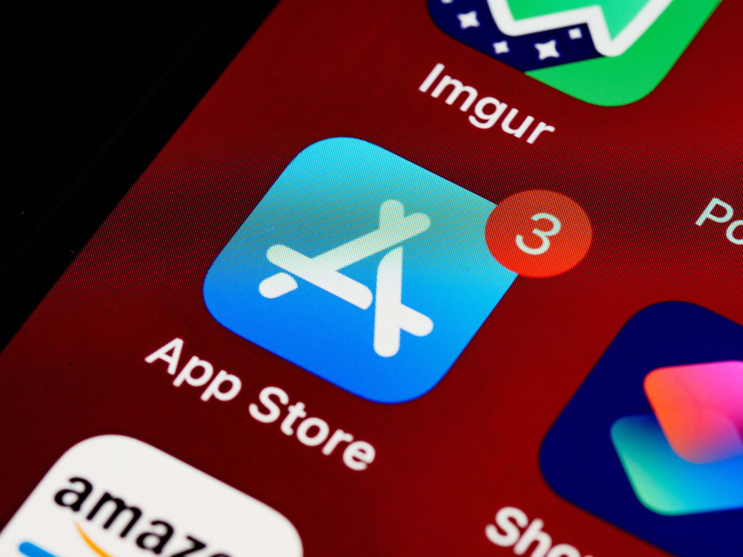 Icône App Store iPhone avec notification mise à jour